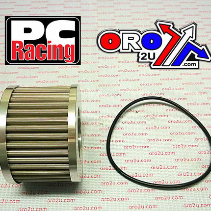 Oil Filter Flo Reusable PC401, Pc Racing Usa Stainless Steel
