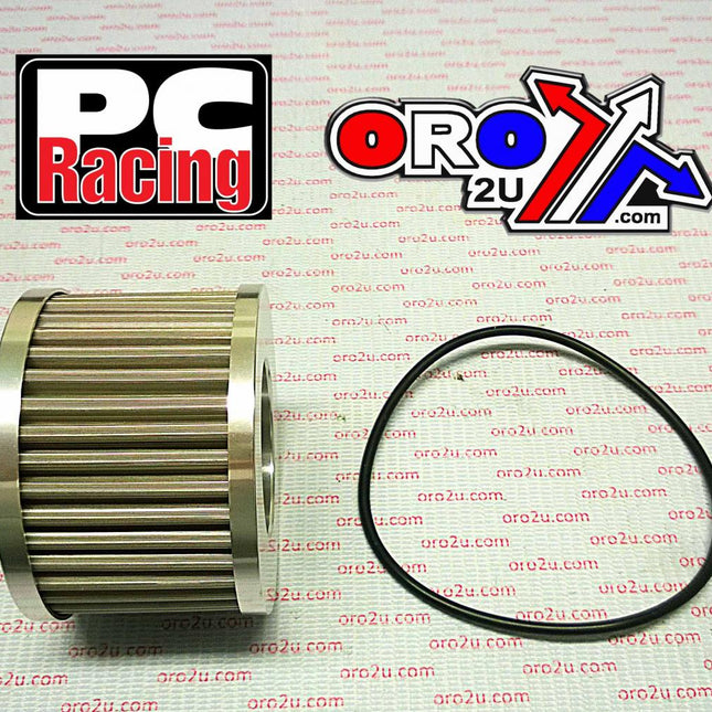 Oil Filter Flo Reusable PC401, Pc Racing Usa Stainless Steel