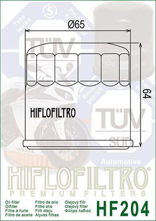 Oil Filter Hiflo HF204RC Race