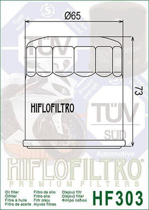 Oil Filter Hiflo HF303RC Race