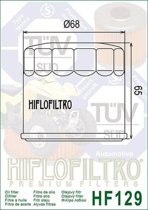 Oil Filter Hiflo HF129