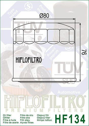 Oil Filter Hiflo HF134 Suzuki, Road 16510-05A00