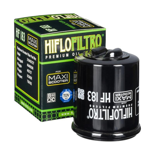 Oil Filter Hiflo HF183 Aprilia, 483727/82635R, Vespa, Piaggio, Road