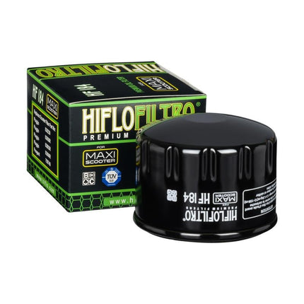 Oil Filter Hiflo HF184 Aprilia, 830239/82658R/82883R, Piaggio, Road, 82960R