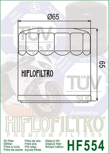 Oil Filter Hiflo HF554 Mv Can, 8000A1428, Mv Augusta Road
