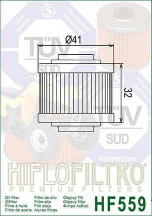 Oil Filter Hiflo HF559