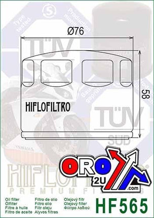 Oil Filter Hiflo HF565 Can
