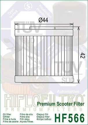 Oil Filter Hiflo HF566