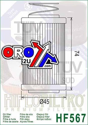 Oil Filter Hiflo HF567
