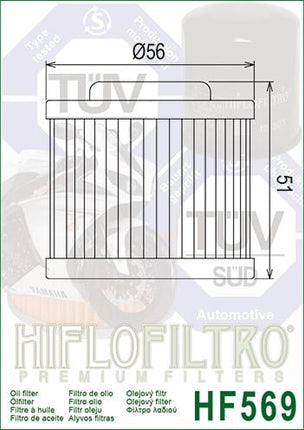 Oil Filter Hiflo HF569