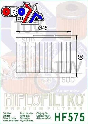 Oil Filter Hiflo HF575