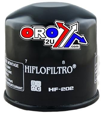 Oil Filter Hiflo HF202 Hon/kaw, Honda/kawasaki, 47-7990.HF