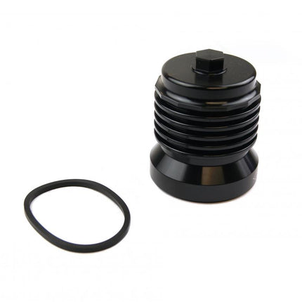 Oil Filter Spin On Black, Pc Racing S/steel PCS4B, Black Anodized Reusable