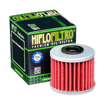 Oil Filter Hiflo HF117, Honda 15412-MGS-D21
