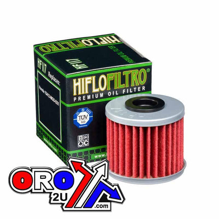 Oil Filter Hiflo HF117, Honda 15412-MGS-D21