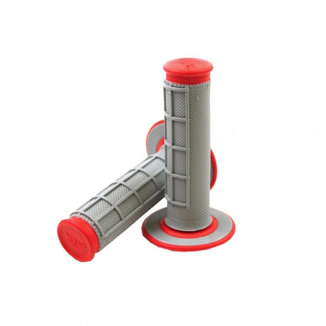 RENTHAL GRIPS DUAL 50/50 RED, 22/25mm, Renthal G156