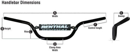 RENTHAL FATBAR TRIALS 673, Trials 100 / Toni Bou, Renthal 673-01-BK