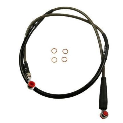 Hose Front Brake Silver / Blk, Venhill H01-1-038/P TC450 07-1