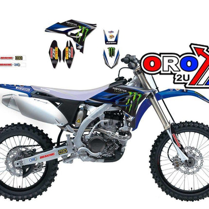 10-13 YZF250 Monster Energy 3, Blackbird Decal Kit 2239R3