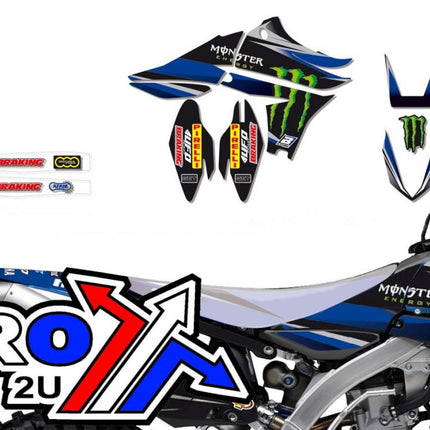 10-13 YZF450 Monster Energy 3, Blackbird Decal Set 2240R3