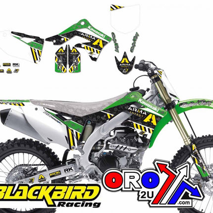 12-15 KXF450 Arma Energy, Blackbird 2420F Graphic Kit