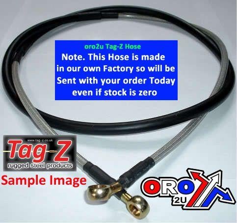 Hose Rear Brake Silver / Blk, Venhill H02-2-037/P CRF250 08
