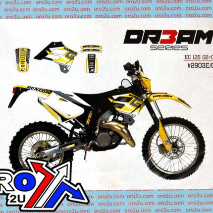 02-06 Gasgas DREAM-3 Yellow, Blackbird Decal Kit 2903E/01