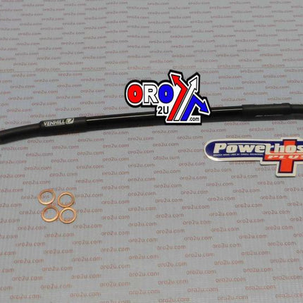 Hose Rear Brake Silver / Blk, Venhill K02-2-028/P KX65 2002-11
