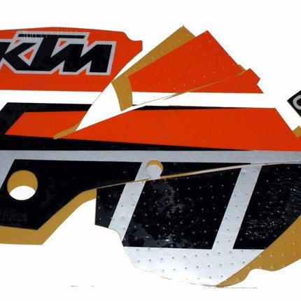 01-04 KTM MX Black/gold Wamc, Decal Kit, Rad And Tank