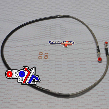Hose Front Brake Silver / Blk, Venhill H01-1-045/P TE500 510 FIR