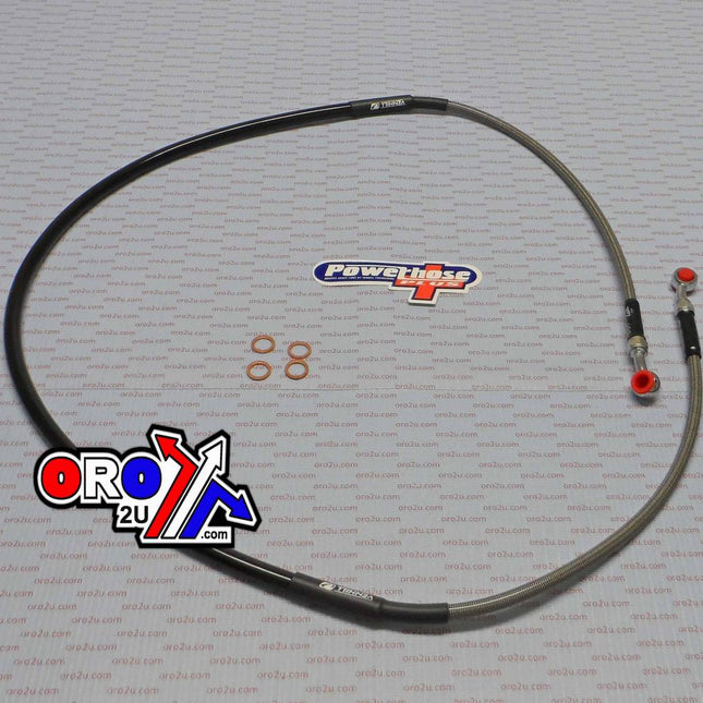 Hose Front Brake Silver / Blk, Venhill H01-1-045/P TE500 510 FIR