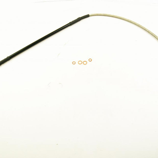 Hose Front Brake Silver / Blk, Venhill K01-1-043/P-CL