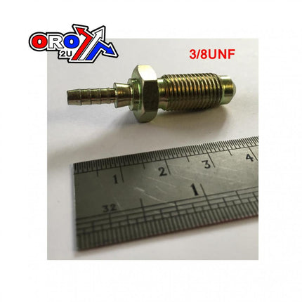 Bullkhead Male/male Adaptor, 3/8UNF Goodridge S443-03P, Swage Crimp Fitting 600 Series -3