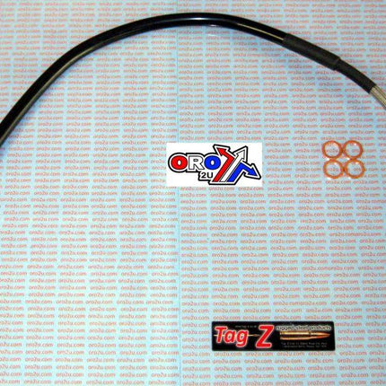 Hose Rear Brake Silver / Blk YZ125 YZ250 94-97 WRF400 98 Y01-2-006/P
