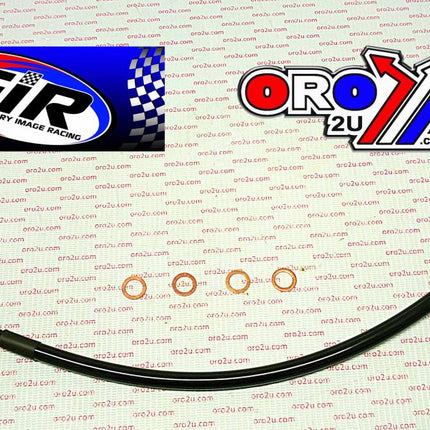 Hose Rear Brake Silver / Black, Beta Rr 08-16 2 & 4 Stroke