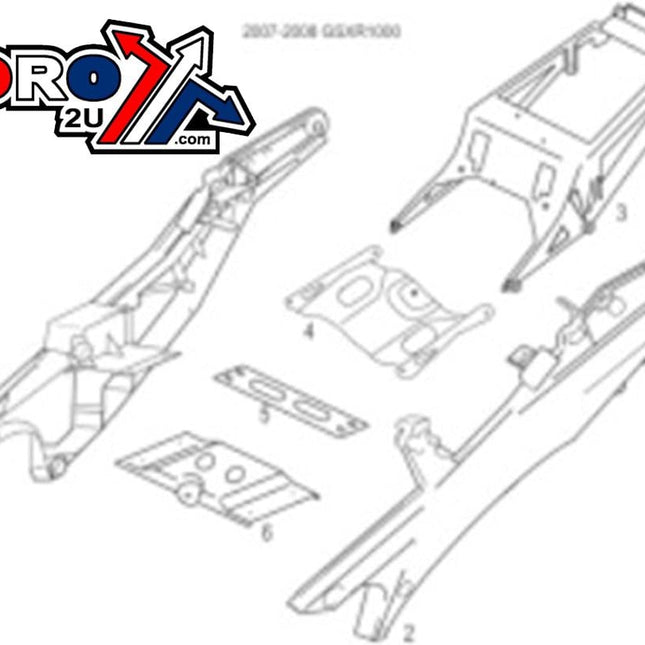 Sub Frame Suzuki Kit GSX-R 41231-41G10 41221-01H00-YAP