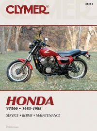 MANUAL Honda VT500 (1983-1988), CLYMER M344 REPAIR Maintenance