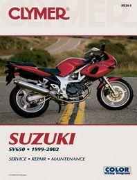 Manual Suzuki SV650 1999-02, Clymer M361 Repair Maintenance