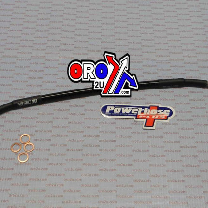 Hose Rear Brake Silver / Blk, KTM SX65 2004 - 2014, Venhill K01-2-015/P