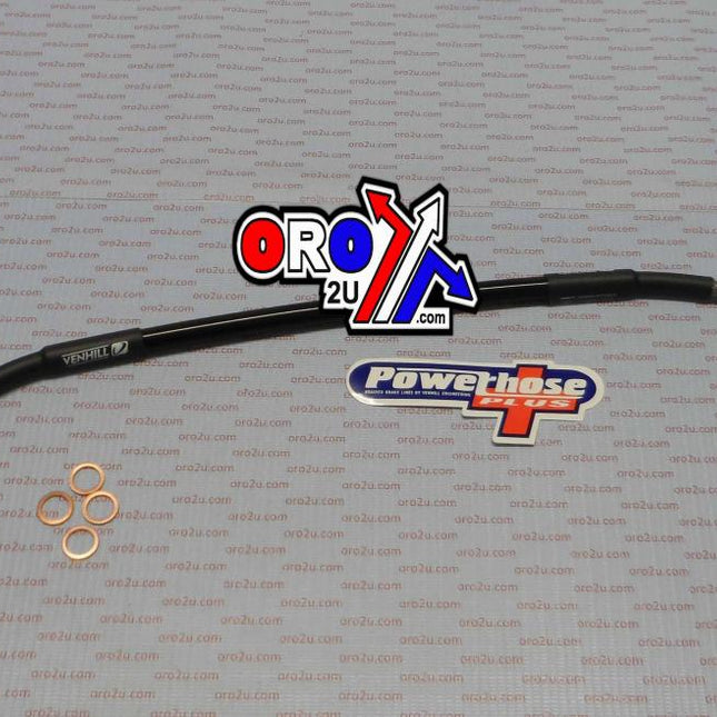 Hose Rear Brake Silver / Blk, KTM SX65 2004 - 2014, Venhill K01-2-015/P