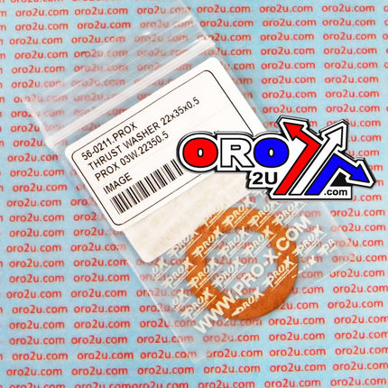Thrust Washer 22x35x0.5 Each, Prox 03W.22350.5