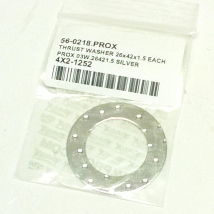 Thrust Washer 26x42x1.5 Each, Prox 03W.26421.5 Silver