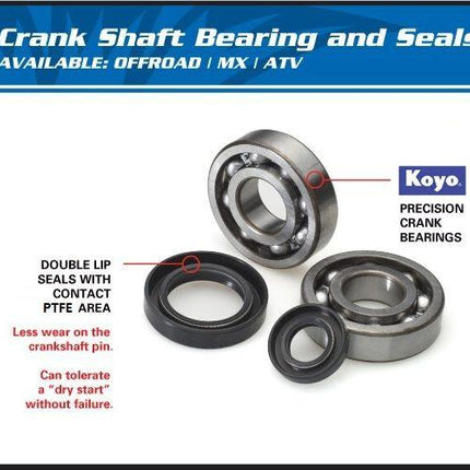 Crankshaft Bearing & Seal Kit, Allballs 24-1076 Polaris