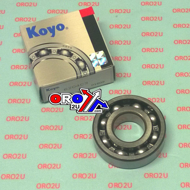 Bearing 6204 C3 Koyo Open 20x47x14 Size Made In Japan, 6204C3-KOYO Each