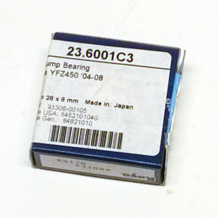 Bearing 6001 C3 Koyo 12x28x8 Size Prox 23.6001C3 Yamaha 93306-00106-00 Made In Japan Each