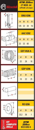 Connecting Rod 80-89 KTM250, KTM 250, BCO0392A, 54330015044