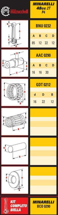 Connecting Rod Minarelli 50, Mazzucchelli BCO0290