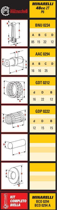 Connecting Rod Minarelli 50, BCO0294 (0294)