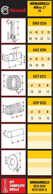 Connecting Rod Minarelli 50, BCO0294 (0294)