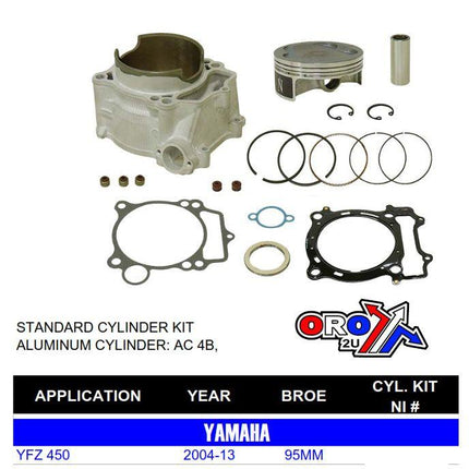Cylinder Kit 04-13 YFZ450 95mm AT-09470K CX-40005K